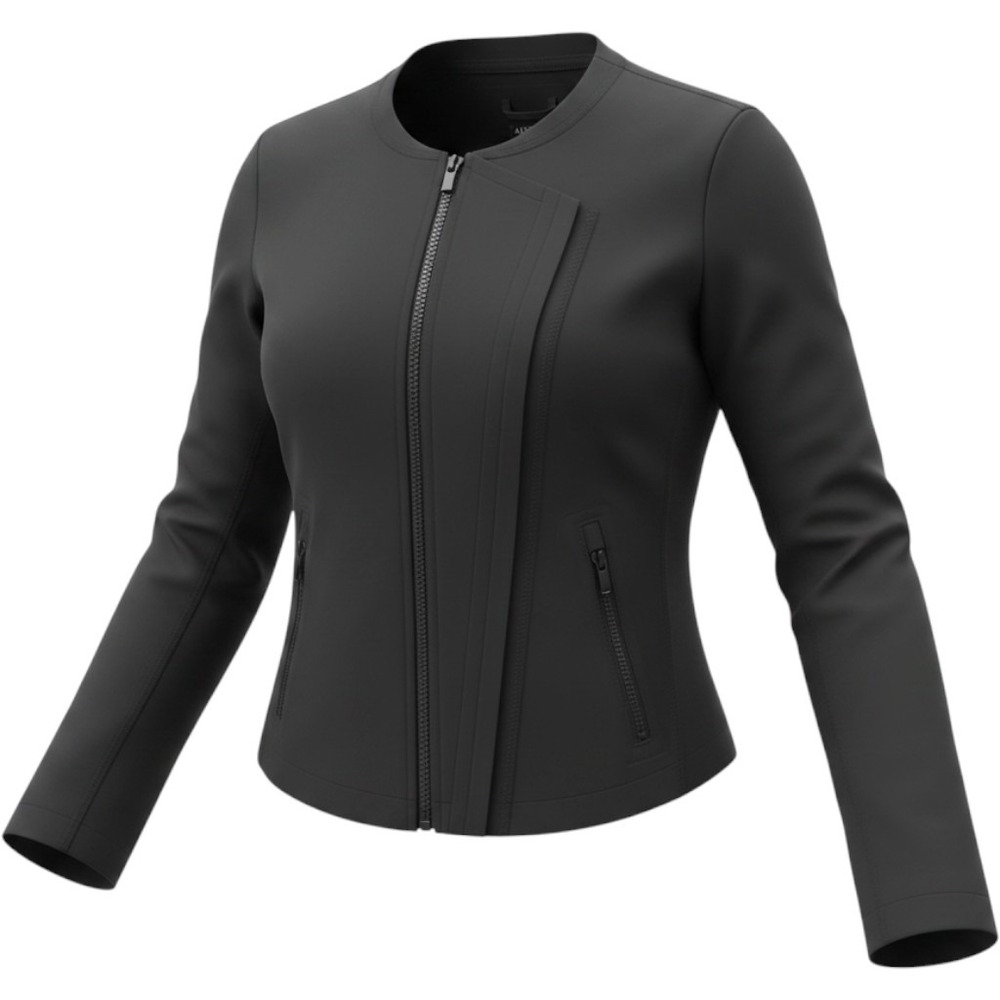 NWOT Athleta Stellar Jacket XS Black Moto Blazer UPF 50 Stretch $178